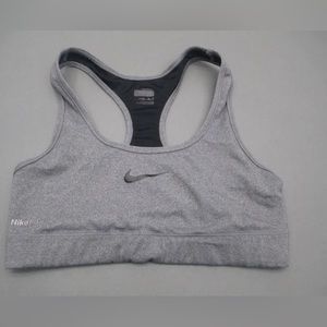 Nike Size S Womens Gray Athletic FirDry Wireless Unpadded Sports Bra